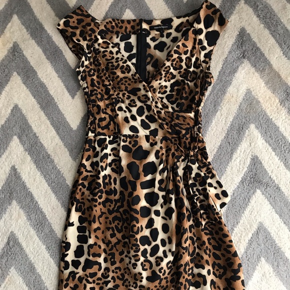 NWOT Nanette Lepore Silk Leopard Dress - Picture 1 of 8